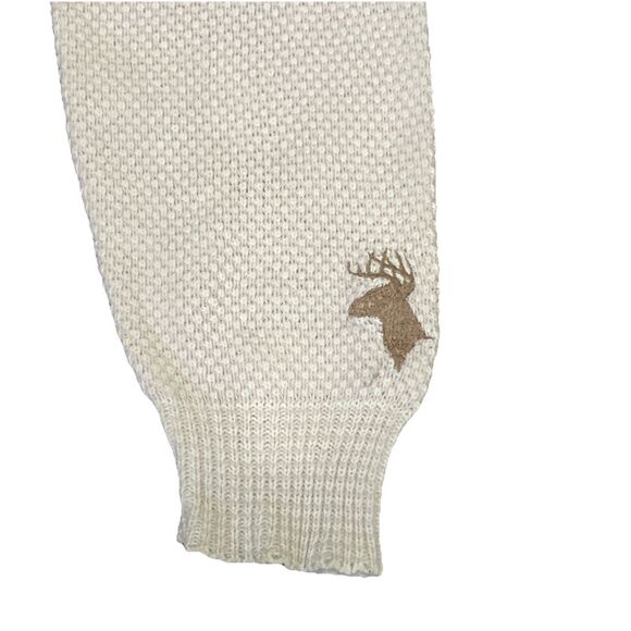 Vintage 90s Field And Stream Henley Sweater Heavy Knit Mens XL Made USA - Picture 6 of 8